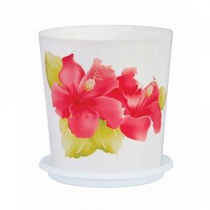 Горшок для цветов Альтернатива Совершенство 1,2 л Белый М1598