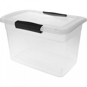 Ящик для хранения Keeplex Vision с защелками 14 л 37х27,4х22,2 см прозрачный кристалл KL251511999