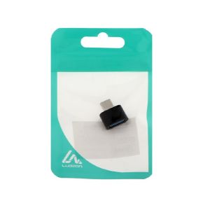 OTG адаптер LuazON Type-C - USB, цвет чёрный