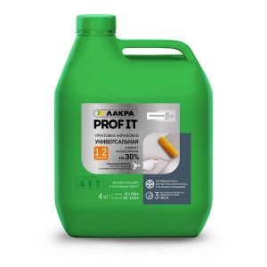 Грунт ЛАКРА PROF IT акриловый для внутр. и наружных работ 4кг