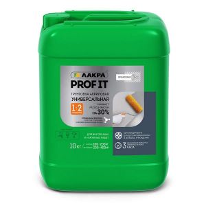 Грунт ЛАКРА PROF IT акриловый для внутр. и наружных работ 10кг
