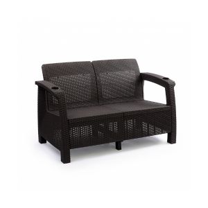 Диван Альтернатива Ротанг плюс, 127 x 70 x 79 см, мокко М8837
