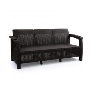 Диван Альтернатива Ротанг плюс, 188 x 70 x 79 см, мокко М8836