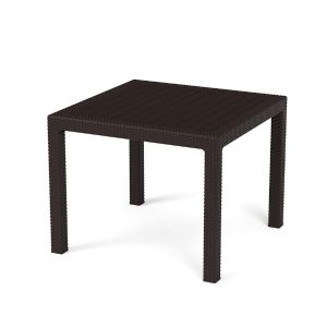 Стол садовый Альтернатива Ротанг плюс, 94 x 94 x 74 см, мокко М8842