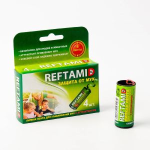 Липкая лента от мух «Рефтамид», набор, 4 шт