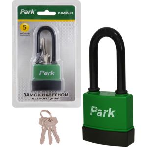 Замок навесной Park Р-0245-01 с длинной дужкой