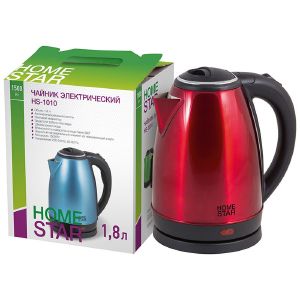 Чайник электрический стальной Homestar HS-1010 1,8 л Красный