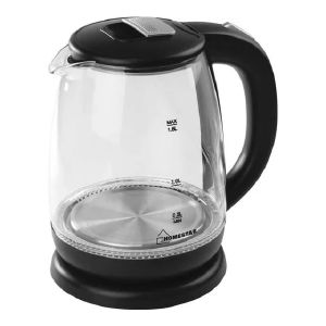 Чайник электрический Homestar HS-1018, 1,8 л, стеклянный, пластик черный