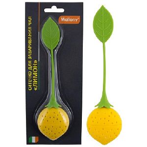 Ситечко для заваривания чая Mallony Лимон TI-Lemon 15*3,5 см силикон