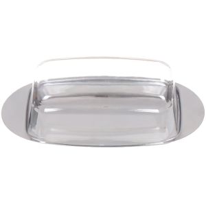 Масленка Mallony OLIATORE из нерж.стали, пластик.крышка 18*11*4 см