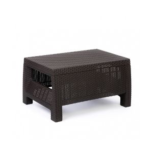 Стол садовый Альтернатива Ротанг плюс, 76,5 x 57 x 42 см, мокко М8841