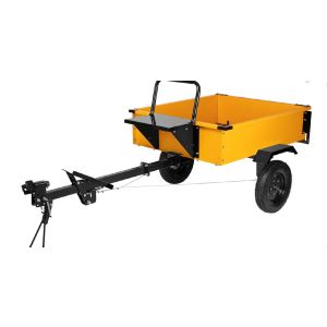 Прицеп для мотоблока TT-500, оцинк., груз. 500 кг, рег. сцепка, колеса 4.00-10, в упаковке Denzel