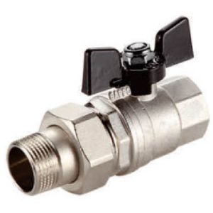 Кран шаровый 1/2" ВР-НР GAPPO Бабочка американка прямая