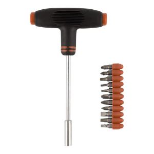 Набор бит с Т-образной ручкой PARK 12 предметов