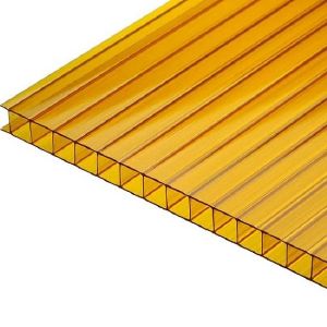 Поликарбонат сотовый 4 мм 2,1х12 м Оранжевый