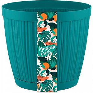 Горшок для цветов InGreen BARCELONA 1,8 л, D155 мм, Mexican Fresh зеленый бархат IG623010578