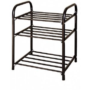 Этажерка для обуви Nika Комфорт, 3 полки, 44 x 33 x 50 см, черная ЭТК1/Ч
