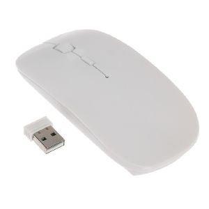 Мышь беспроводная, LuazON MB-1.0, 1600 dpi, оптическая, USB, белая