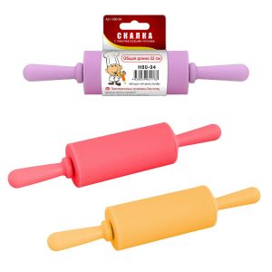 Скалка с пластмассовыми ручками, длина 22 см H80-94