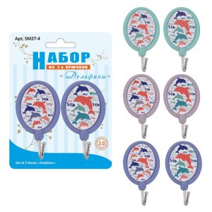 Набор из 2-х крючков «Дельфины» SM27-4