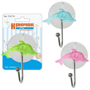 Крючок на присоске Мультидом Дельфин TL27-74