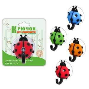 Крючок на присоске Мультидом Божья коровка TL27-73