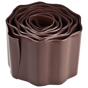 Лента бордюрная 10 см 9 м Коричневый