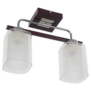 Светильник потолочный 050J/2CR+BR WT ЭкономСвет