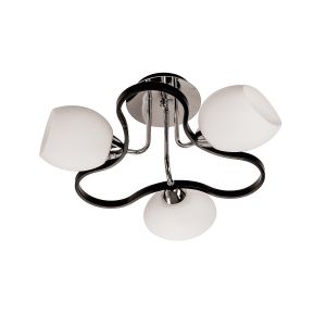 Светильник потолочный 11126/3CR+BK WT ЭкономСвет