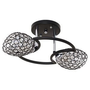 Светильник потолочный 33916/2BK+CR BK+CL ЭкономСвет