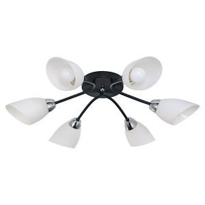 Светильник потолочный 50751/6CR+BK WT ЭкономСвет