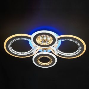 Светильник потолочный светодиодный 51236/4+1CR BPYW ЭкономСвет