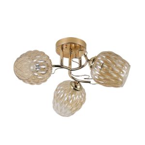 Люстра эконом 12169/3FGD AMB ЭкономСвет