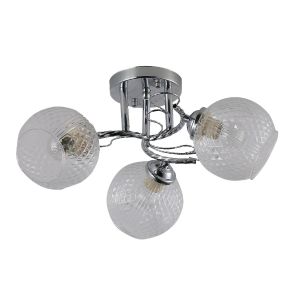 Люстра эконом 12177/3CR CL ЭкономСвет