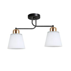 Люстра в стиле модерн 12197/2BK+GD WT ЭкономСвет