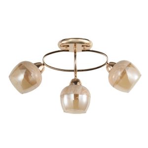 Люстра в стиле модерн 12210/3FGD AMB+WD ЭкономСвет