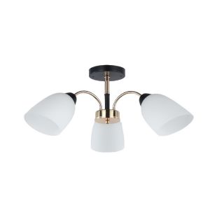 Люстра в стиле модерн 12222/3BK+FGD WT ЭкономСвет