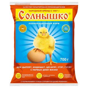 Корм «Солнышко» 700 г для цыплят