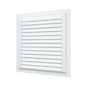 Решетка вентиляционная с сеткой 300 х300(280х280) мм Белый 3030С