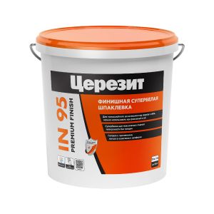 Шпаклевка финишная полимерная Церезит (Ceresit) IN 95, готовая, 25 кг