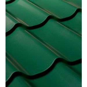 Металлочерепица Монтеррей PE 0,4 мм 1,18х2,20 м RAL 6005 Зеленый мох