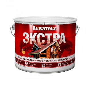 Защитно-декоративное покрытие Акватекс Экстра 9 л Рябина