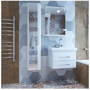 ШКАФ НАВЕСНОЙ «КЛАССИК-55» ПРАВЫЙ БЕЗ ПОДСВЕТКИ (ПВХ)