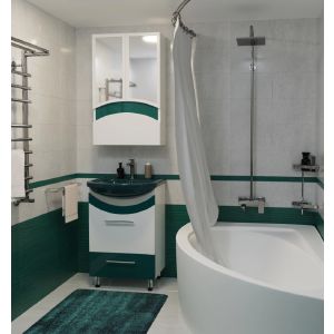 ТУМБА Д/ВАННОЙ «РАДУГА-52» ЗЕЛЕНАЯ ПОД УМ.АЛЬФАНА-52