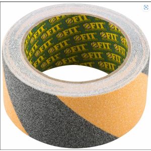 Лента клейкая противоскользящая черно-желтая  50 мм х 5 м