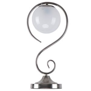 Лампа настольная с абажуром 10152/1T SN WT ЭкономСвет