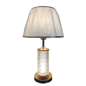 Лампа настольная классическая 15019/1T FGD+CL WT ЭкономСвет