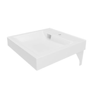 УМЫВАЛЬНИК «SIENA » 60*50 Ш*Г НАД СТИРАЛЬНОЙ МАШИНОЙ БЕЗ ПЕРЕЛИВА, С КРОНШТЕЙНАМИ (PAOLA)