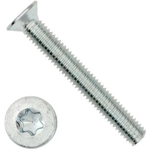 Винт DIN 965 потай, шлиц Ph, цинк М5х 10 с гайкой и шайбой уп. - 12 шт. SteelRex