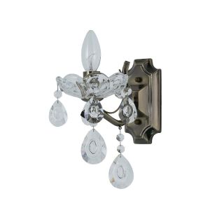 Бра классическое с хрусталем 15021/1wAB+CL ЭкономСвет